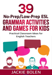39No-Prep/Low-Prep ESL Grammar Activities and Games for kids