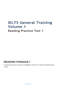 IELTS General Training Reading