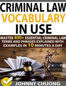 Criminal Law Vocabulary In Use