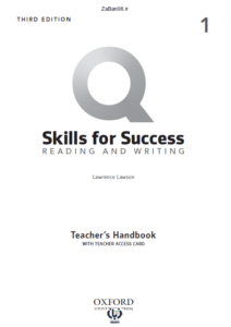 دانلود کتاب معلم Q Skills for Success 1 : Reading and Writing Teacher’s Handbook ویرایش سوم
